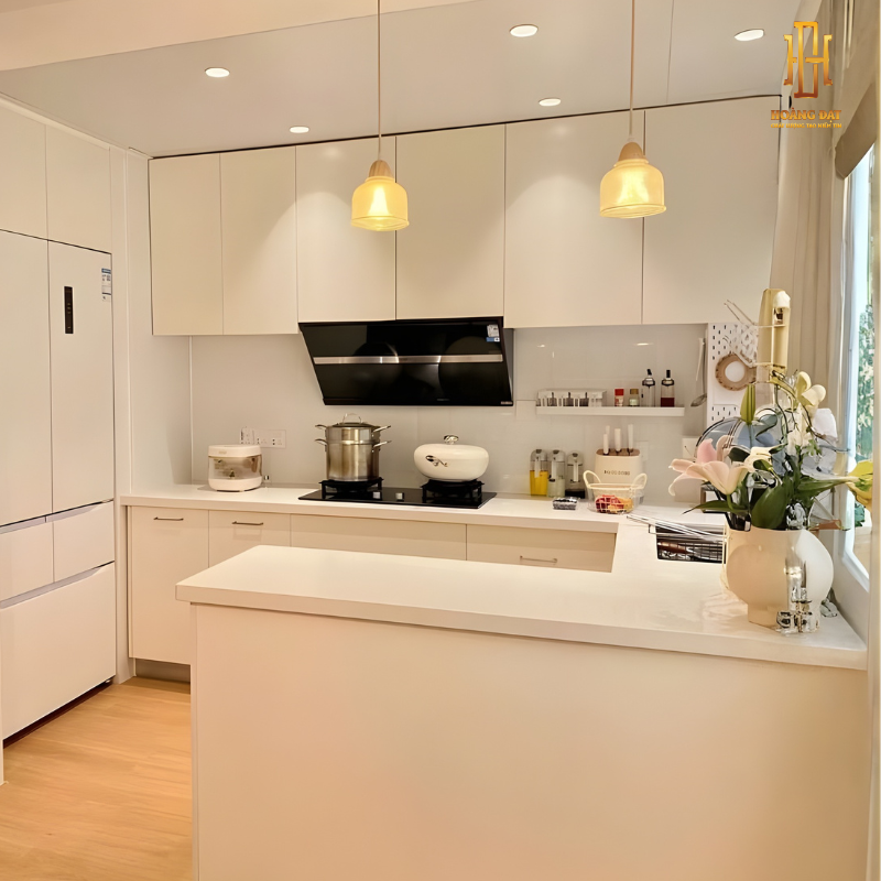 Tủ bếp nhựa cao cấp Hoàng Đạt - TBN023