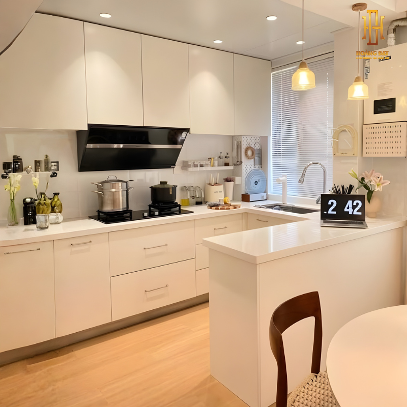 Tủ bếp nhựa cao cấp Hoàng Đạt - TBN023