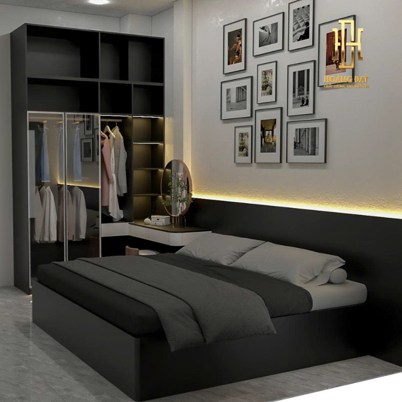 Thiết kế nội thất nhà phố hiện đại - TK3D010