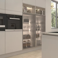 Thiết kế nội thất hiện đại Bếp White Calm- TK3D001