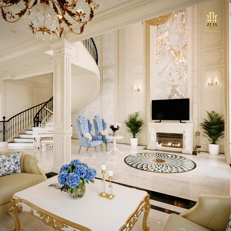 Thiết kế nội thất biệt thự Hoàng Đạt - TKBT002