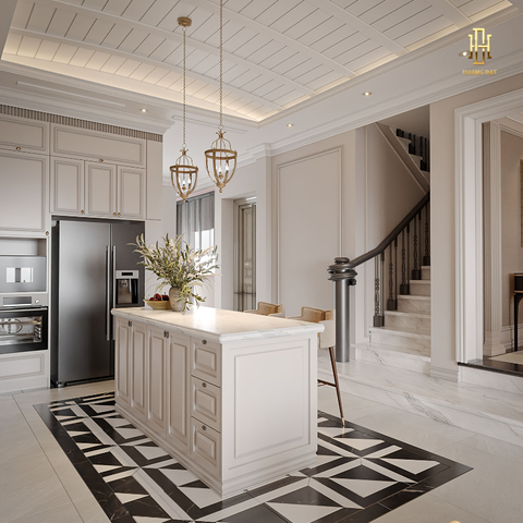 Thiết kế nội thất biệt thự Hoàng Đạt - TKBT003