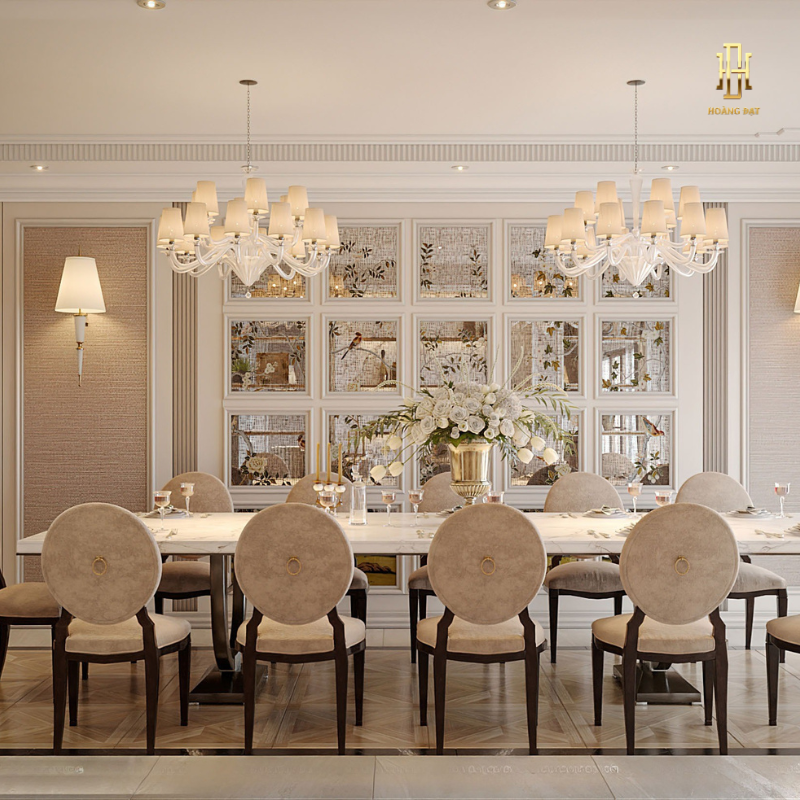 Thiết kế nội thất biệt thự Hoàng Đạt - TKBT003