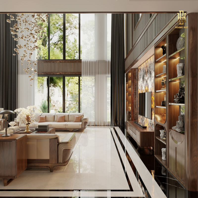 Thiết kế nội thất biệt thự Hoàng Đạt - TKBT004