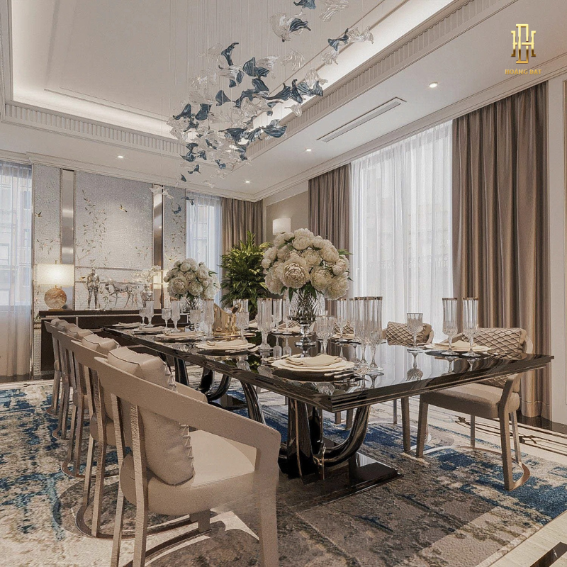 Thiết kế nội thất biệt thự Hoàng Đạt - TKBT001