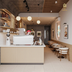 Thiết kế nội thất quán cafe Hoàng Đạt - TKCF002