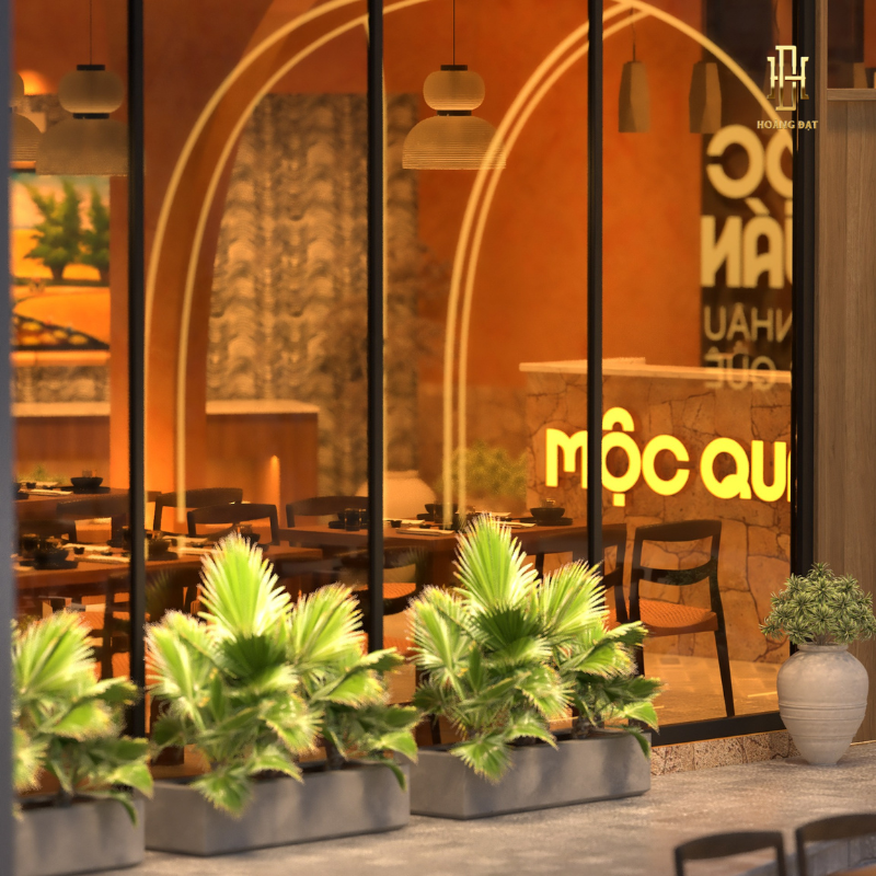 Thiết kế nội thất quán cafe Hoàng Đạt - TKCF003