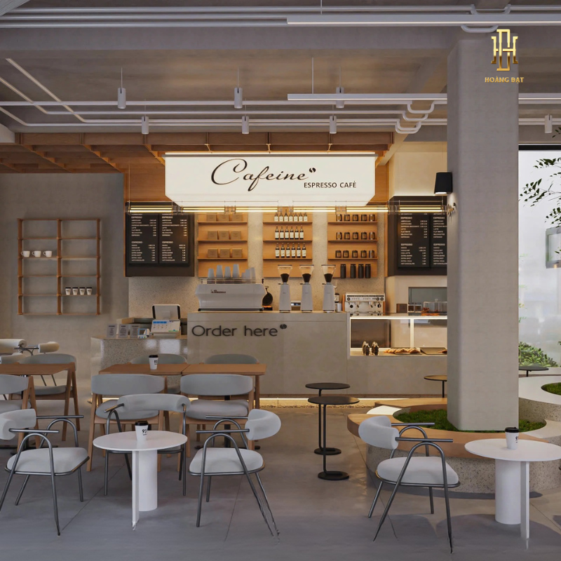 Thiết kế nội thất quán cafe Hoàng Đạt - TKCF004