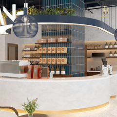 Thiết kế nội thất quán cafe Hoàng Đạt - TKCF005