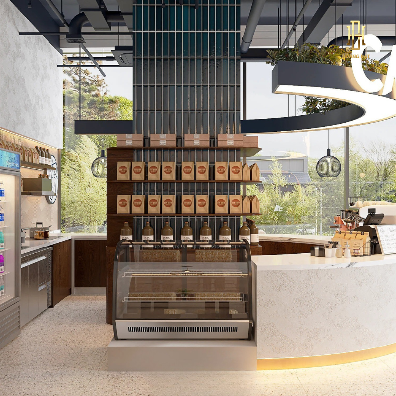Thiết kế nội thất quán cafe Hoàng Đạt - TKCF005