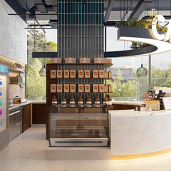 Thiết kế nội thất quán cafe Hoàng Đạt - TKCF005