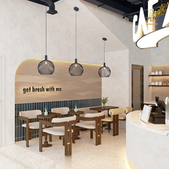 Thiết kế nội thất quán cafe Hoàng Đạt - TKCF005