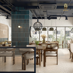 Thiết kế nội thất quán cafe Hoàng Đạt - TKCF005