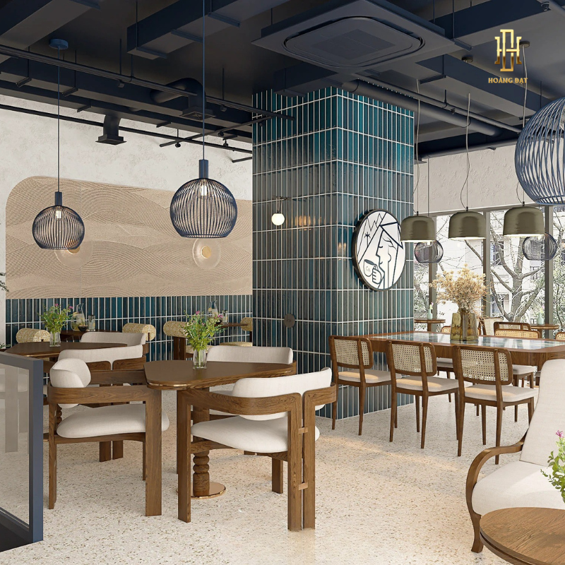Thiết kế nội thất quán cafe Hoàng Đạt - TKCF005