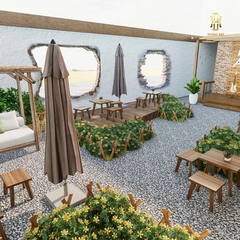 Thiết kế nội thất quán cafe Hoàng Đạt - TKCF006