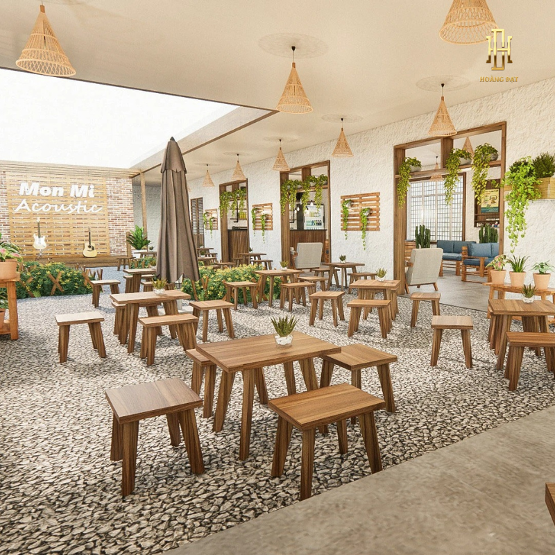 Thiết kế nội thất quán cafe Hoàng Đạt - TKCF006