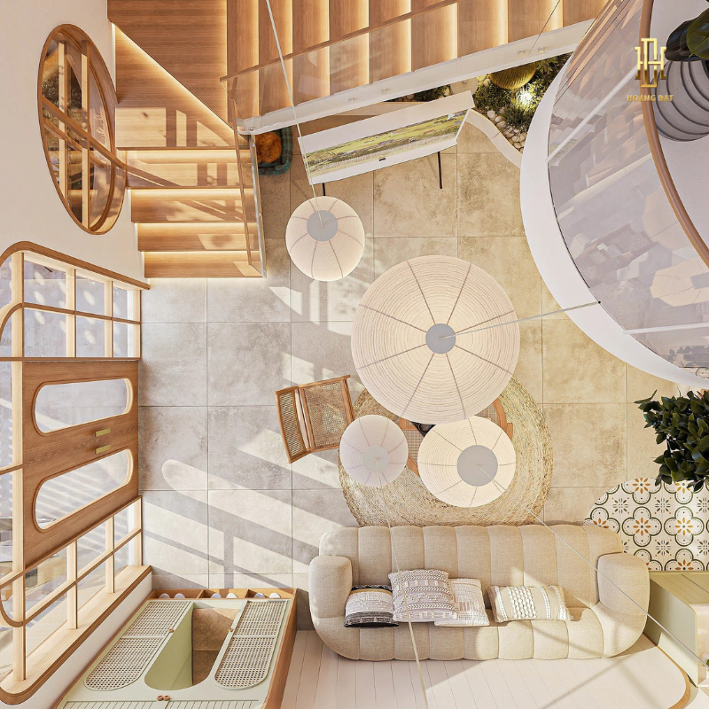 Thiết kế nội thất nhà phố Hoàng Đạt - TKNP005