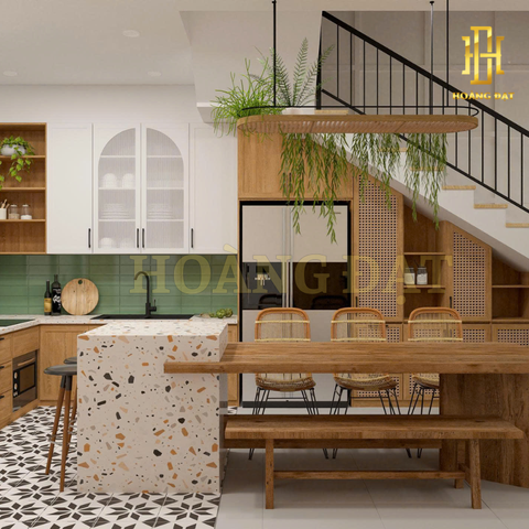 Thiết kế nội thất nhà phố Hoàng Đạt - TKNP004