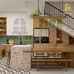 Thiết kế nội thất nhà phố Hoàng Đạt - TKNP004