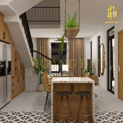 Thiết kế nội thất nhà phố Hoàng Đạt - TKNP004