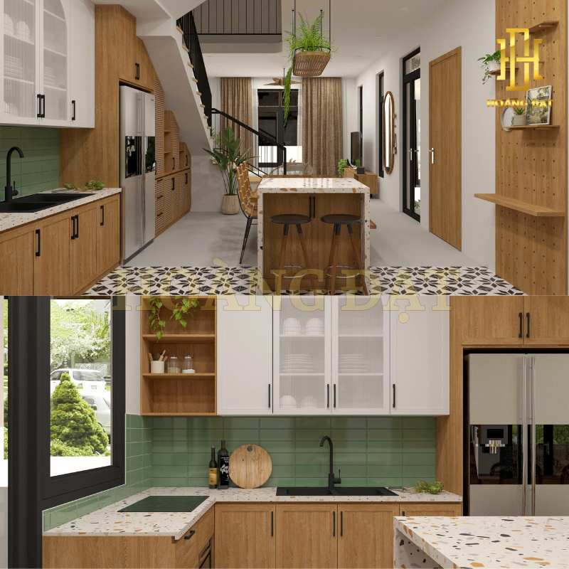 Thiết kế nội thất nhà phố Hoàng Đạt - TKNP004