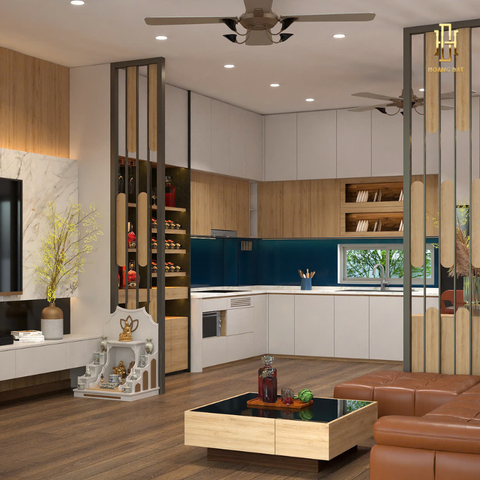 Thiết kế nội thất nhà phố Hoàng Đạt - TKNP002