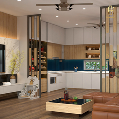 Thiết kế nội thất nhà phố Hoàng Đạt - TKNP002