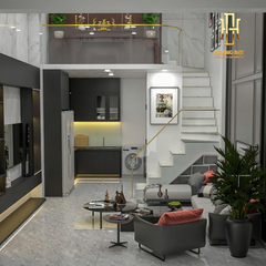 Thiết kế nội thất nhà phố hiện đại - TK3D010