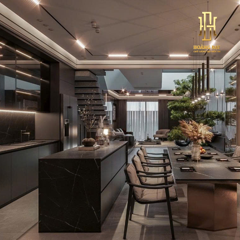 Thiết kế nội thất nhà phố hiện đại - TK3D011