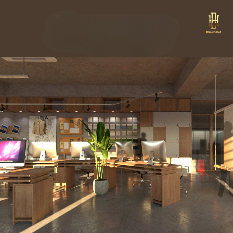 Thiết kế nội thất văn phòng Hoàng Đạt - TKVP005