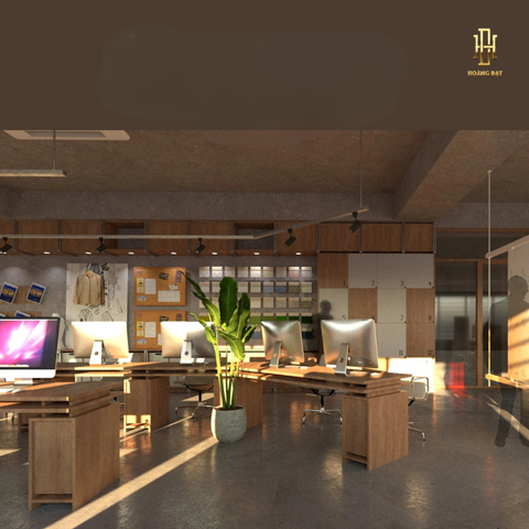 Thiết kế nội thất văn phòng Hoàng Đạt - TKVP005