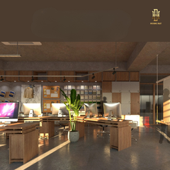 Thiết kế nội thất văn phòng Hoàng Đạt - TKVP005