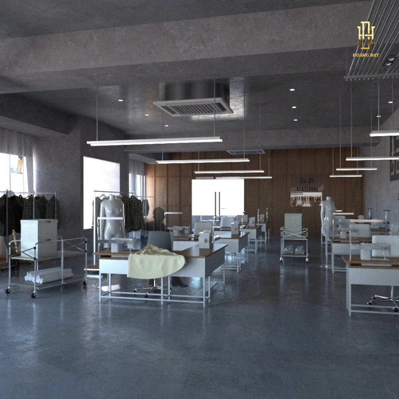 Thiết kế nội thất văn phòng Hoàng Đạt - TKVP005