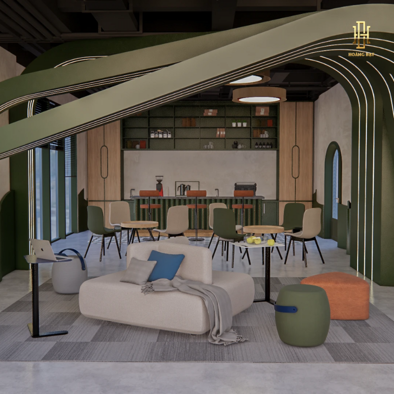 Thiết kế nội thất văn phòng Hoàng Đạt - TKVP006