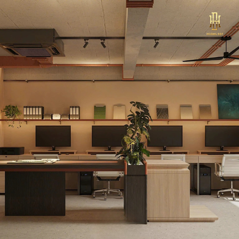 Thiết kế nội thất văn phòng Hoàng Đạt - TKVP002