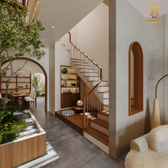 Thiết kế nội thất nhà phố Hoàng Đạt -TKNP007