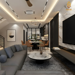 Thiết kế nội thất nhà phố Hoàng Đạt - TKNP009