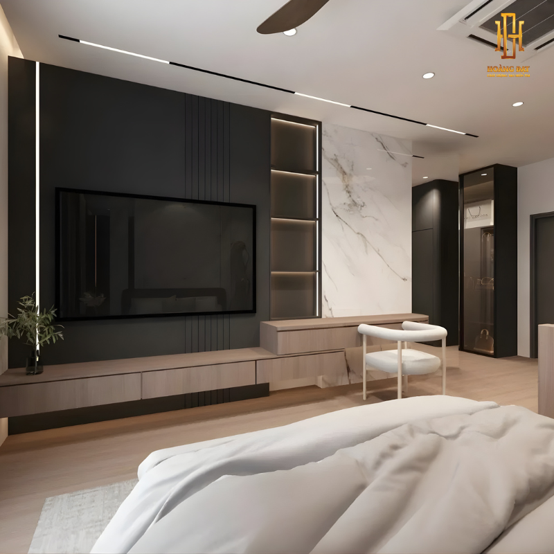 Thiết kế nội thất nhà phố Hoàng Đạt - TKNP009