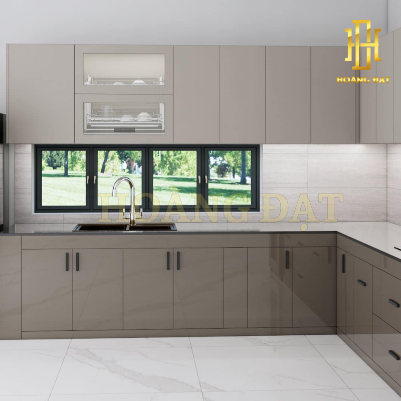 Tủ bếp nhựa cao cấp Hoàng Đạt - TBN010
