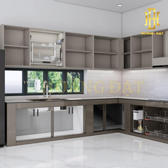 Tủ bếp nhựa cao cấp Hoàng Đạt - TBN010