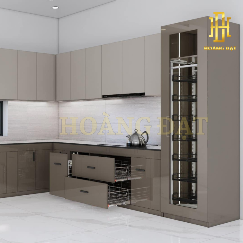 Tủ bếp nhựa cao cấp Hoàng Đạt - TBN010