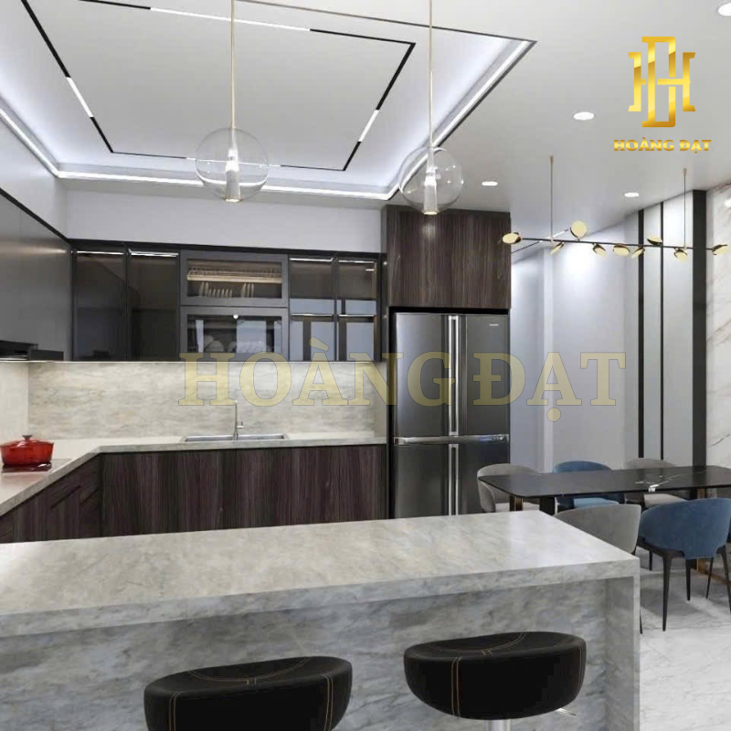 Tủ bếp nhựa cao cấp Hoàng Đạt - TBN012