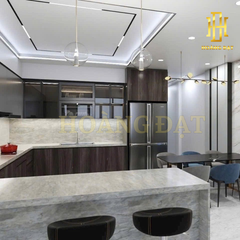 Tủ bếp nhựa cao cấp Hoàng Đạt - TBN012