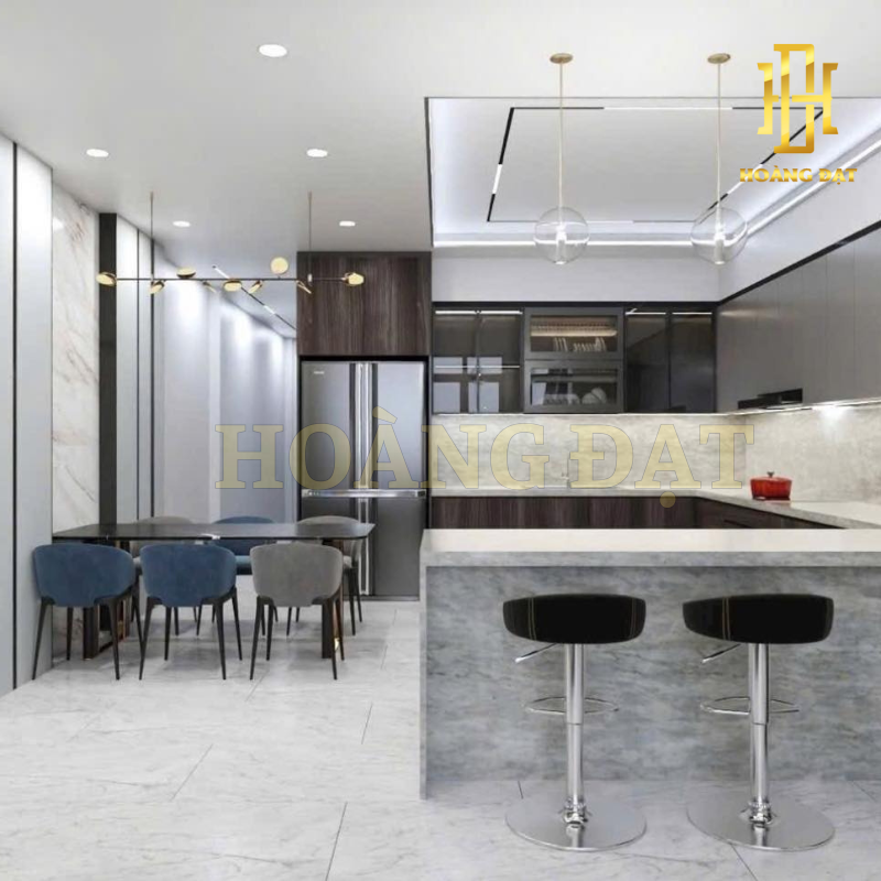 Tủ bếp nhựa cao cấp Hoàng Đạt - TBN012