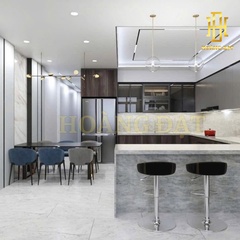 Tủ bếp nhựa cao cấp Hoàng Đạt - TBN012