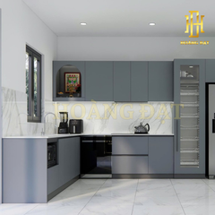 Tủ bếp nhựa cao cấp Hoàng Đạt - TBN014