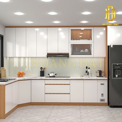 Tủ bếp nhựa cao cấp Hoàng Đạt - TBN008