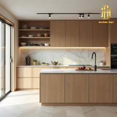 Tủ bếp hiện đại gỗ công nghiệp Hoàng Đạt - TBG005