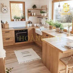 Tủ bếp hiện đại gỗ công nghiệp Hoàng Đạt - TBG006