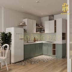 Tủ bếp hiện đại gỗ công nghiệp Hoàng Đạt - TBG007